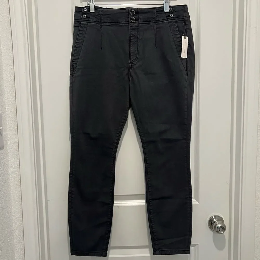 Anthropologie Pilcro High-Rise Darted Skinny Jeans in Black Women’s Sz. 31 NWT - Picture 2 of 14